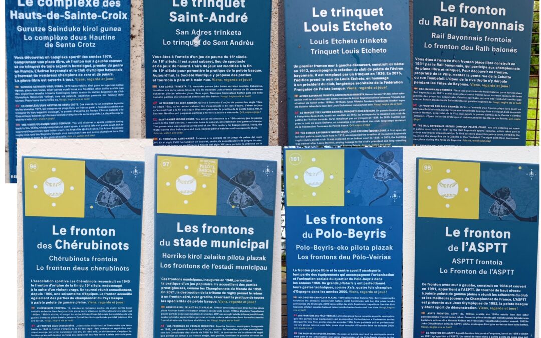 À vélo sur les Chemins de la Pelote basque à Bayonne